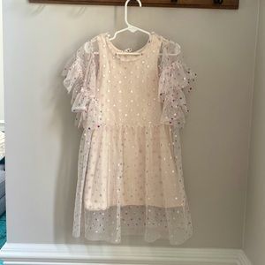 Cotton On Kids Off White Polka Dot Dress 4t